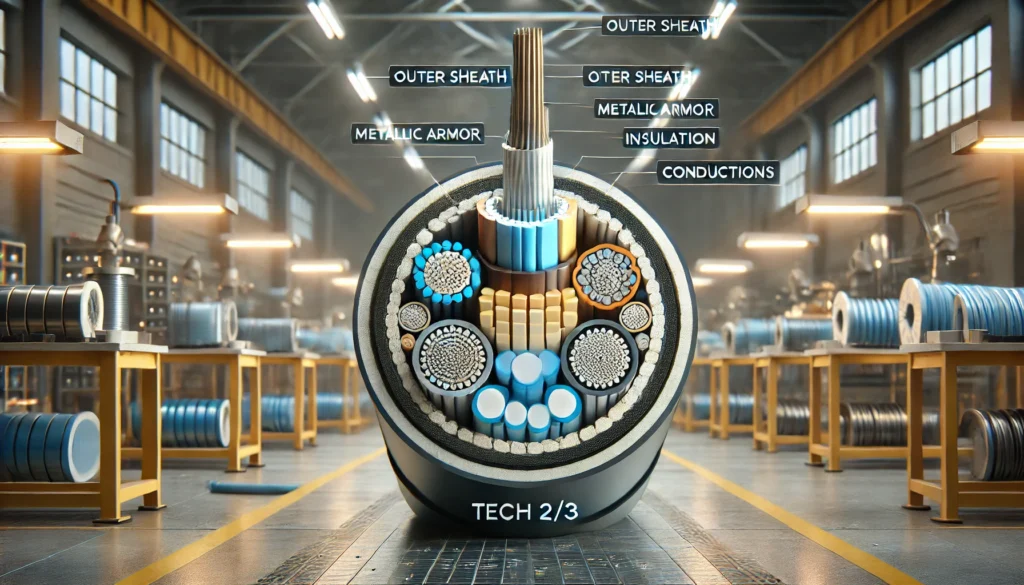 What Is the Diameter of a Tech 2/3 Armored Cable?